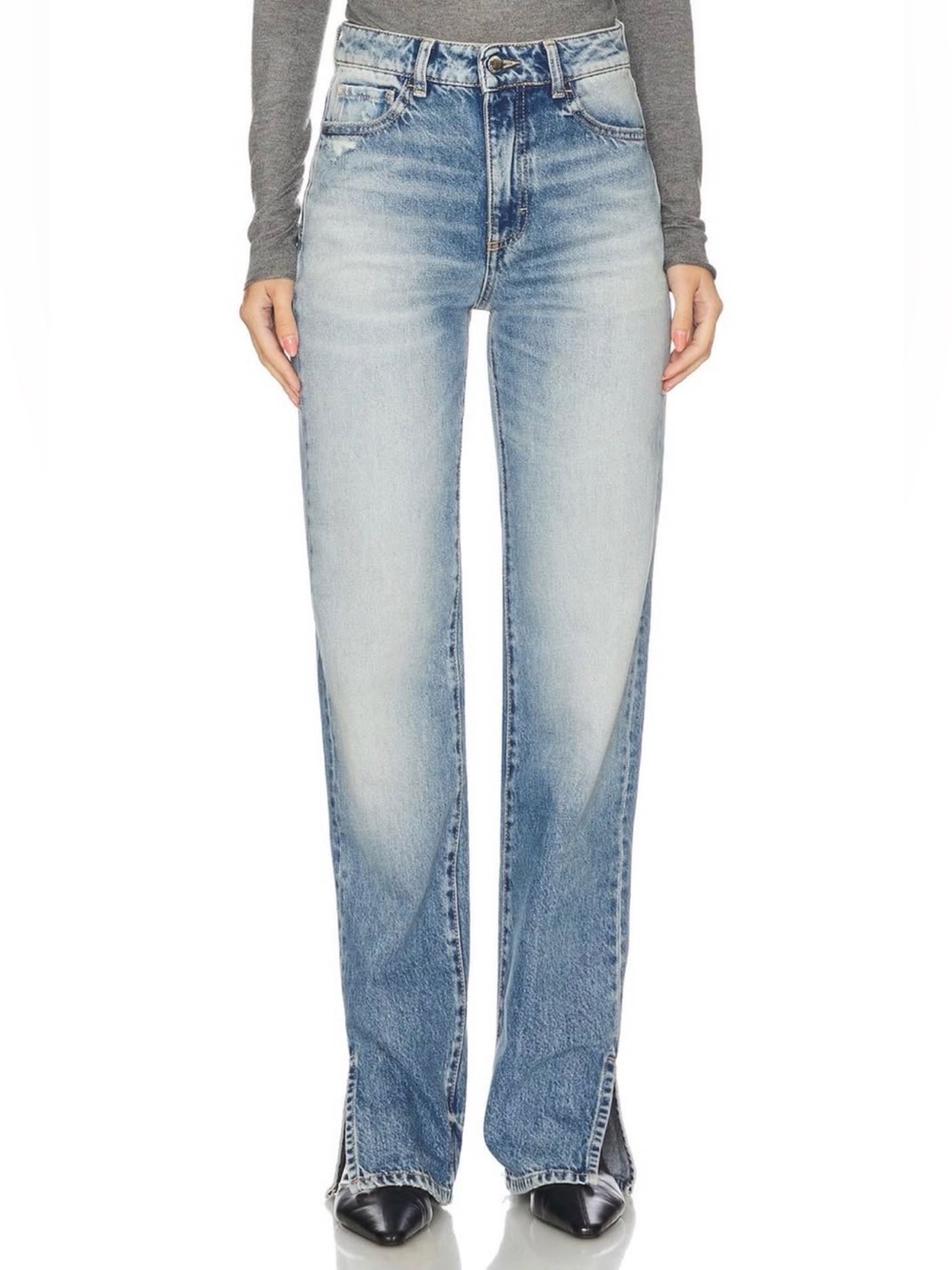 ICON “Jodie” High-Rise Straight Leg Jeans